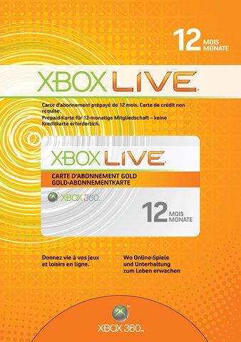 Xbox 360 - Live Gold (12 Monate)